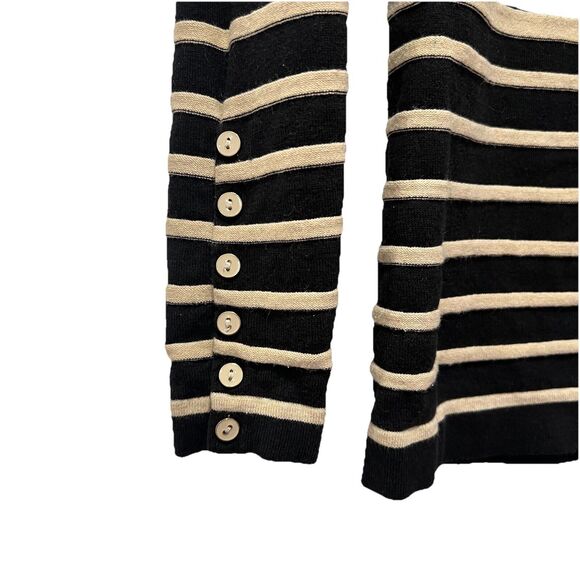 J. McLaughlin Lightweight Cotton Modal Ombre Striped Knit Sweater Top XS Classic - Picture 3 of 5